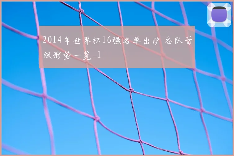 2014年世界杯16强名单出炉 各队晋级形势一览_1